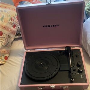 Crosley Pink Portable Turntable